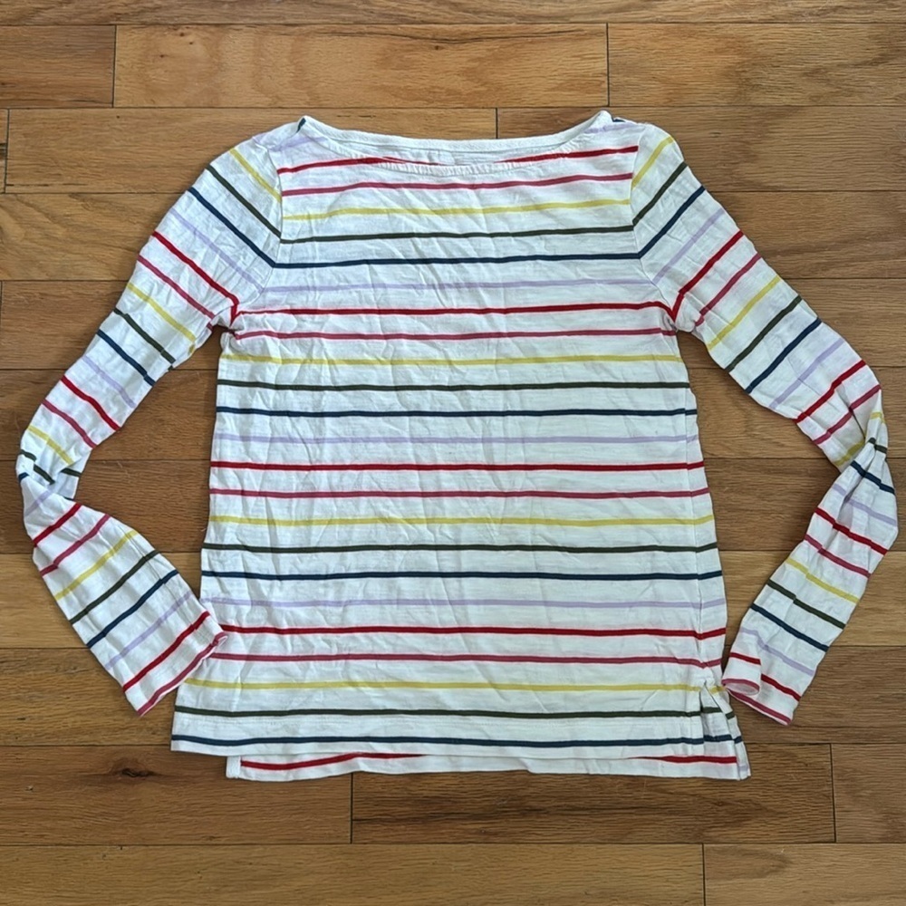 Banana Republic | Striped Jersey Tee | Long Sleeve | size XS | Multi-Color